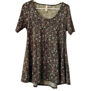 LuLaRoe‎ T Tee Shirt Geometric Colorful Short Sleeve Size XXS Loungewear Comfort